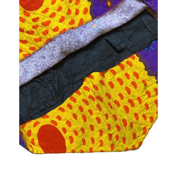 MARIMEKKO Suomi-Finland Vintage 1970's Quilted Maxi Dress - Picture 9 of 10